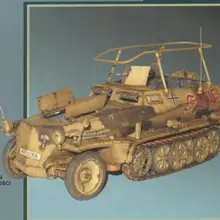 Вторая мировая война Sd. Kfz.250 военный автомобиль 3D бумажная модель сделай сам