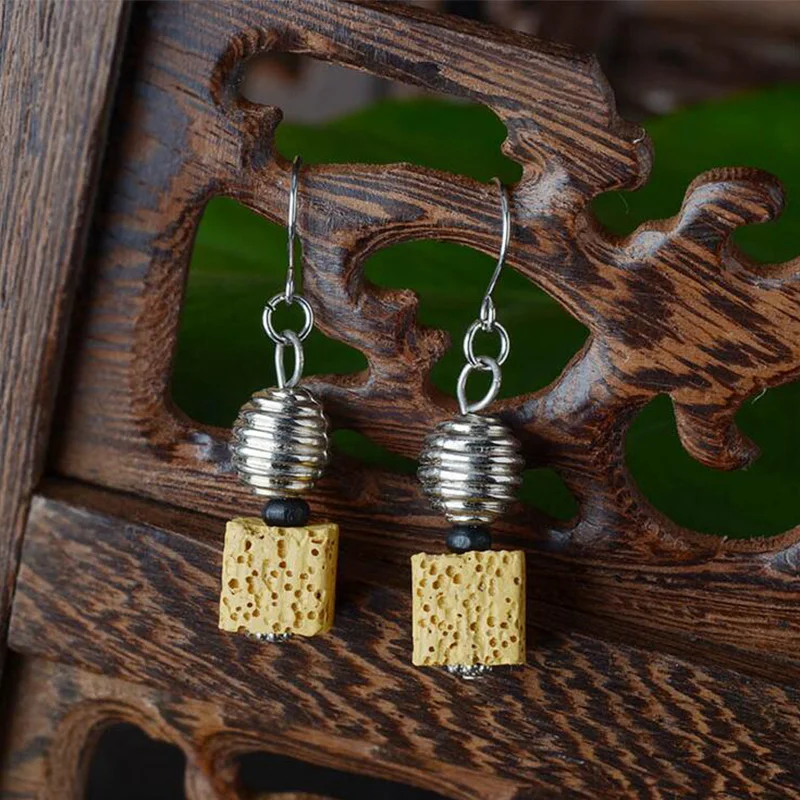 ZP-EL019 essential oil diffuser stone earrings (3)