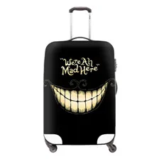 9 Hight Men Travel Luggage Cover Cool Skull Luggage Suitcase Cover Elastic Travel Dust Protective Cover Bag to 18-30 inch Suitcase