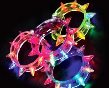 

500pcs LED bracelet light up flashing bracelet Blinking Spike bracelet for party