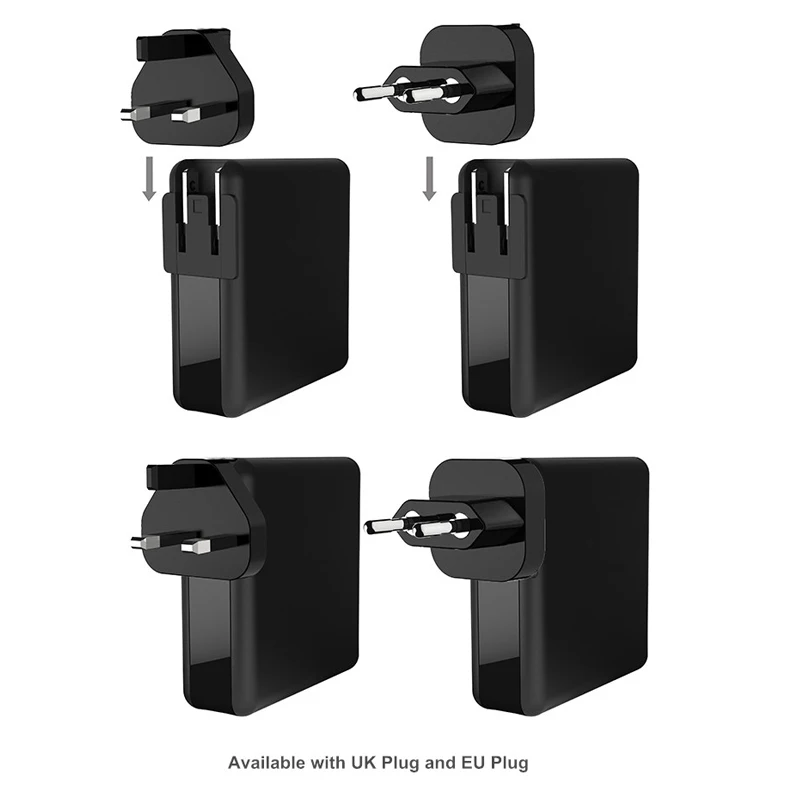 Быстрое зарядное устройство 61 Вт USB Type C Quick Charge 3 0 Для Macbook Pro Xiaomi Huawei iPhone Mate Phone computer