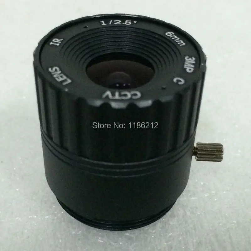 С разрешением 3 мегапикселя, круглые инфракрасные 6 мм ИК фиксированная ирисовая диафрагма объектив с фокусным расстоянием cs F2.4 для 1/2. " чипсеты 720 P/1080 P/IP Камера или AHD/CVI/CCTV Камера безопасности Камера s