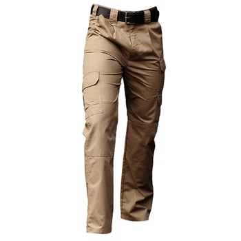 

Clothing Men Tactical Pants Army Military Casual Solid Multi pockets Cargo Pants Wear Resistent Male Trousers Ripstop