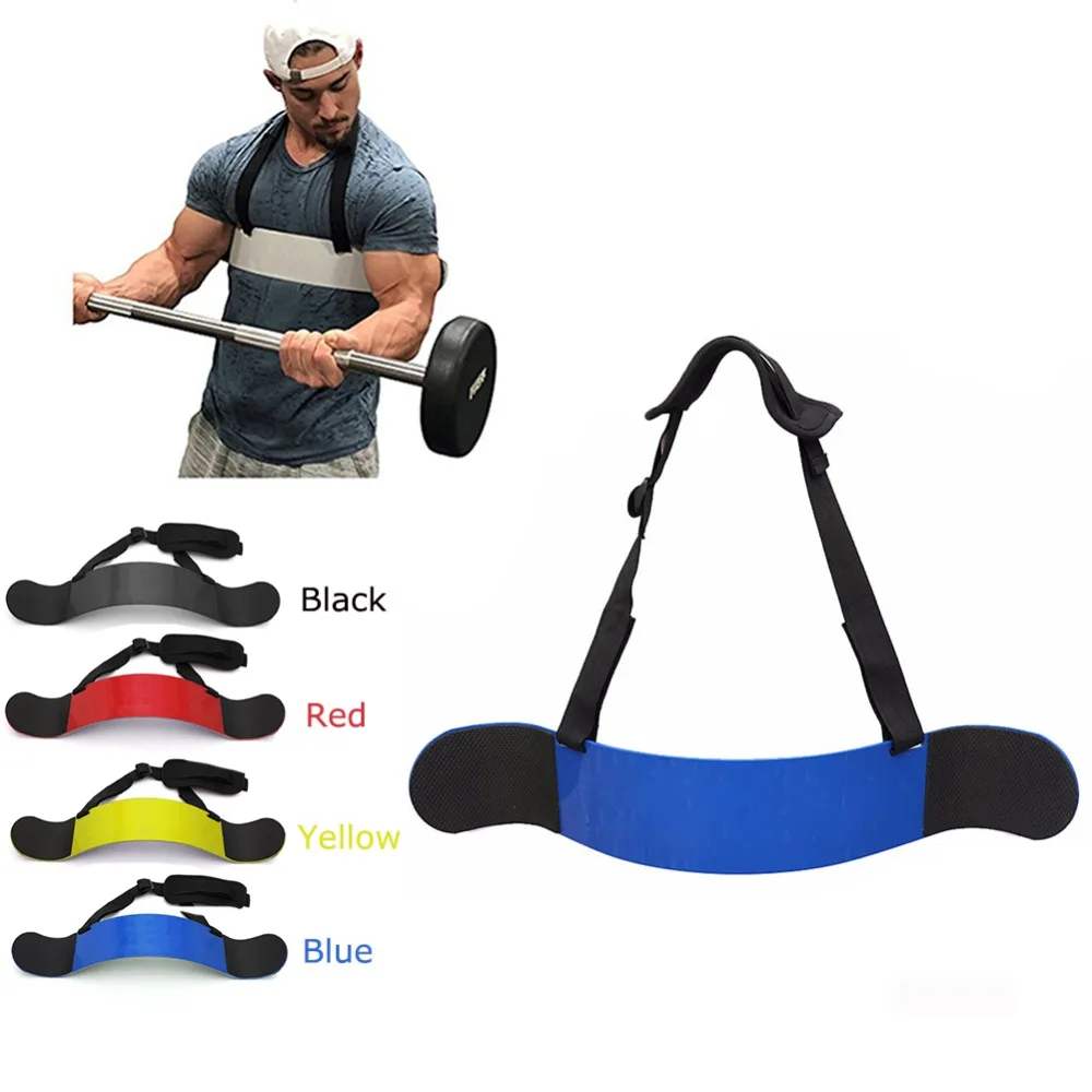 

Fitness Arm Blaster Adjustable Aluminum Bodybuilding Bicep Blaster Bomber Weight Lifting Straps Muscle Training Gym Equipment