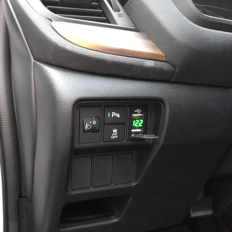12V Dual USB Автомобильное зарядное устройство светодиодный вольтметр 4.8A адаптер