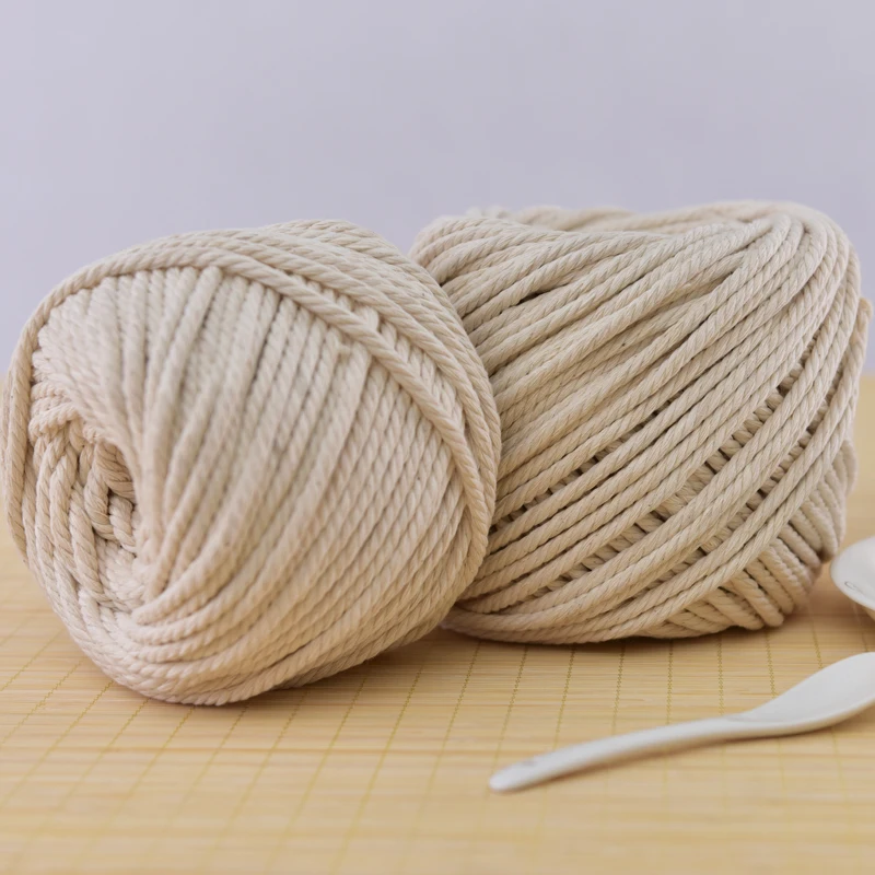 100 Cotton Yarn Dia.1 10 mm Organic Rope Cords for Diy Handmade