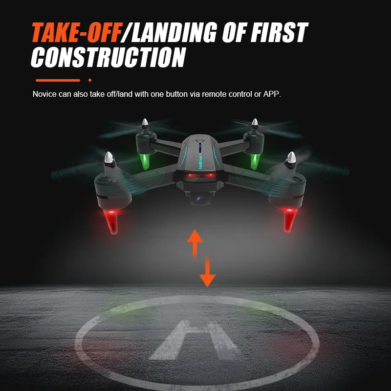 Дрон с камерой HD WiFi FPV Дрон оптический поток позиционирования трек полета Квадрокоптер одна кнопка возврата RC вертолет игрушечные дроны