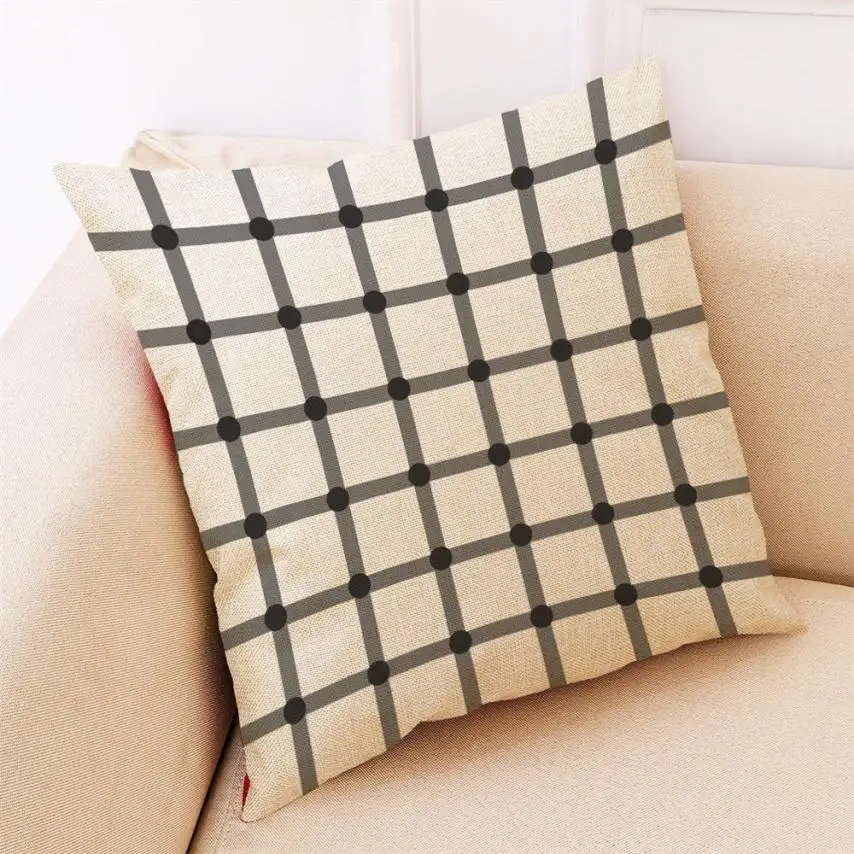 Подушка Чехол 45*45 Home Decor Чехлы сетчатая обувь с круглым носком, в горошек, пледы наволочки, покрытия для подушек Новинка, DE26