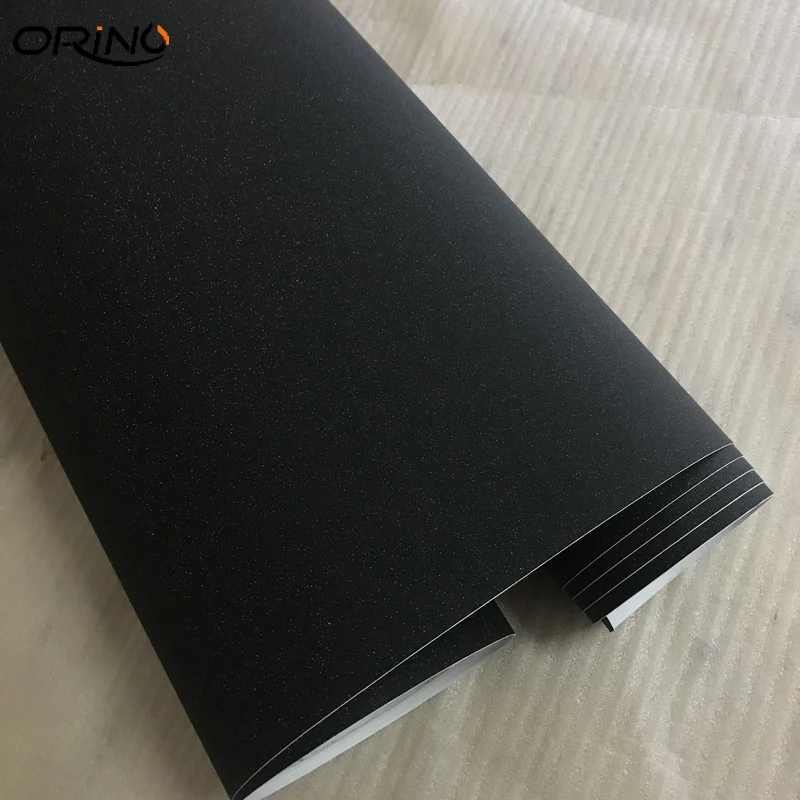 Black Glitter Vinyl Film Wrap-3