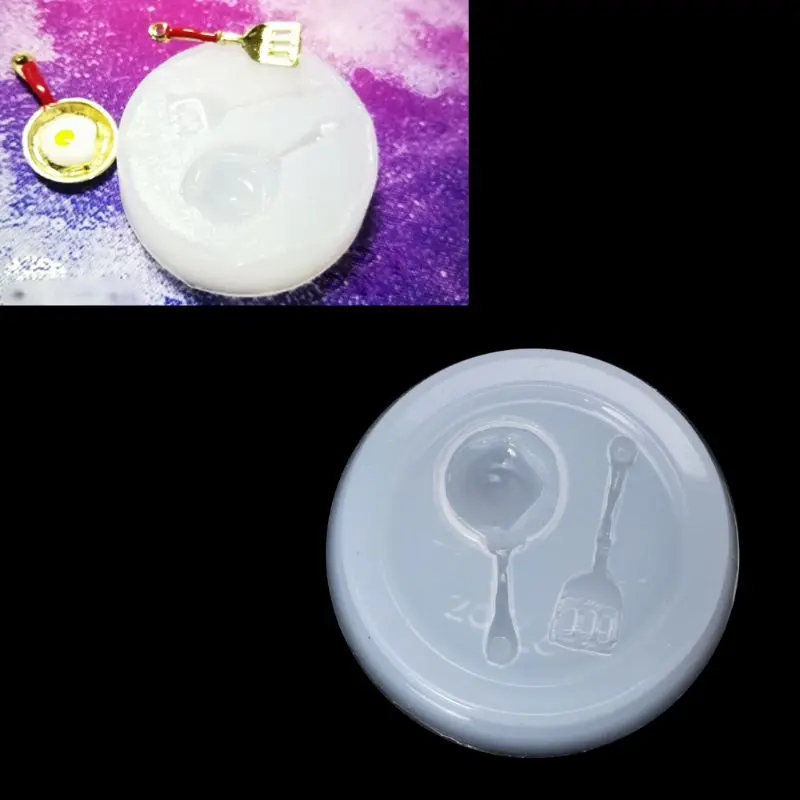 

Mini Pan Pot Spatula Pendant UV Resin Casting Mold Silicone Mold Jewelry Making
