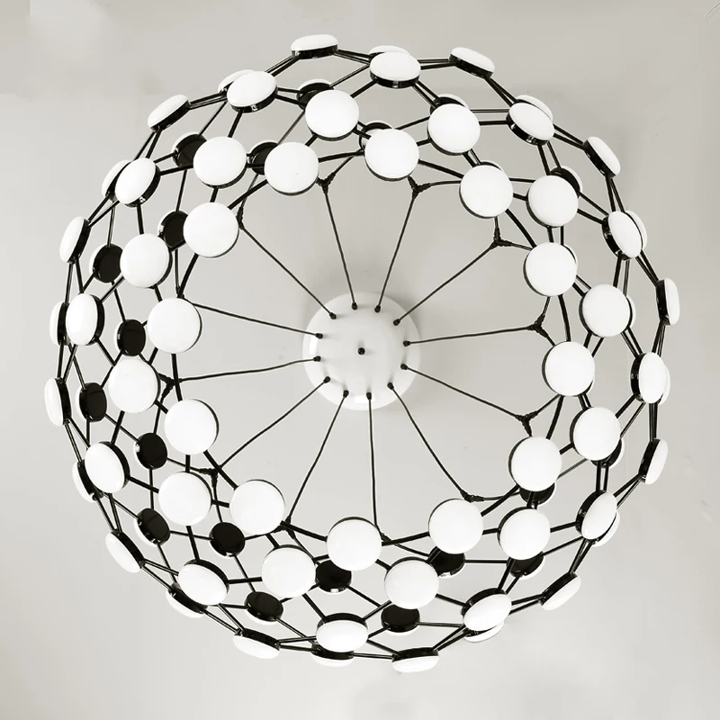 

Modern black white Chess pieces Pendant Light globe earth creative hanging Lamp Lamparas droplamp Modern droplight white
