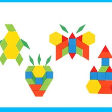 Обучающие геометрические формы сортировки Математика Монтессори Дошкольное обучение обучающая игра Детские игрушки для малышей