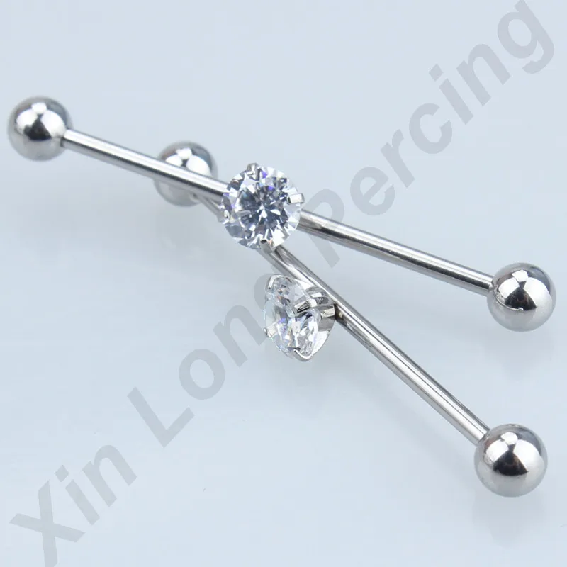 316L Stainless Steel Industrial Piercing Ear Cartilage Stud Earring