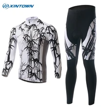 Xintown новые зимние Термальность руно велосипед Велоспорт Джерси Брюки для девочек костюм Maillot Велосипедная форма/Велосипедный Спорт одежда Ropa Ciclismo сохранить теплые