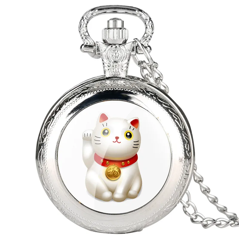 Reloj Mujer, карманные часы с тонкой цепочкой для женщин и мужчин, кварцевые карманные часы с мультяшным рисунком, арабский цифровой подарок для карманных часов - Цвет: Синий