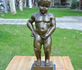 

Art Deco Sculpture Children Pee Julien Bronze Statue