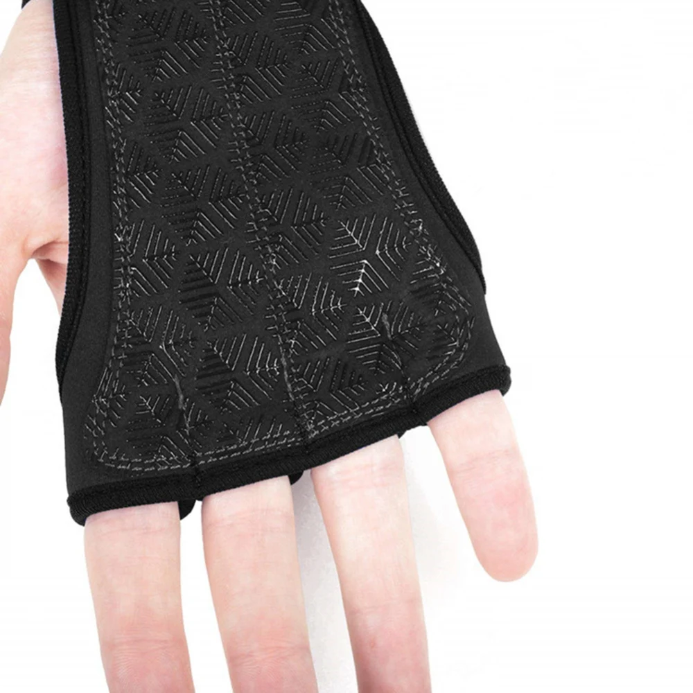 1 Pair Weight Lifting Training Gloves Fitness Sports Body Building Gymnastics Grips Gym Hand Palm Non-slip Protector Gloves