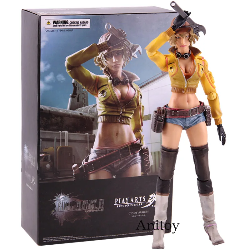 

Play Arts Kai Final Fantasy XV FF15 Cindy Aurum PVC Action Figure Collectible Model Toy