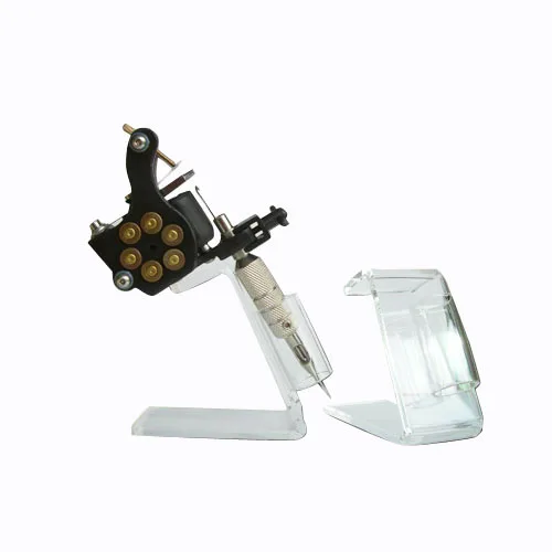 Professional Tattoo Machine Holder Stand Transparent Acrylic Tattoo Gun