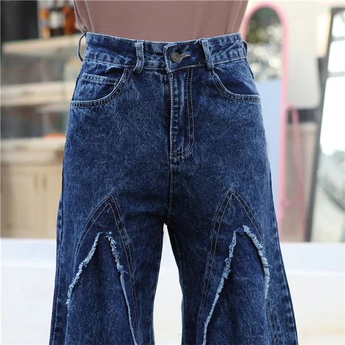 denim wide leg pants 12