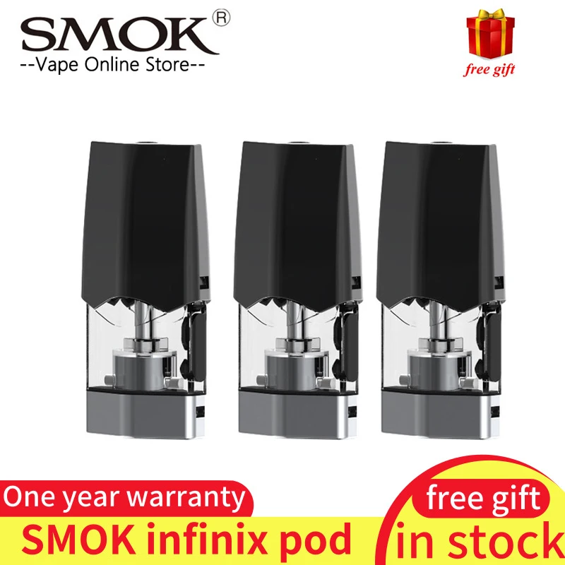 

3pcs/box INFINIX POD Coil Pod Electronic Cigarettes 2ml Atomizer Tank for Infinix Kit Vape replacement Tank