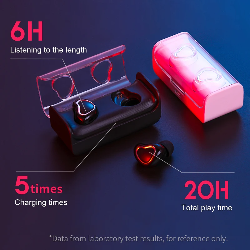 Наушники вкладыши TWS с 5 0 Bluetooth наушники беспроводные бинауральные гарнитуры для