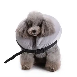 Надувной воротник животных универсальный собака на молнии плюшевые ПВХ Регулируемый Анти-укус заживление ран защита шеи кольцо поставки