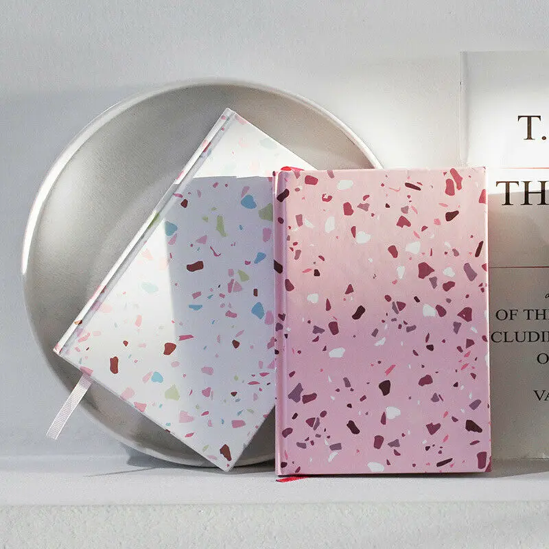 

Hardcover Creative Simple Color Blank Page and Grid Page Notebook