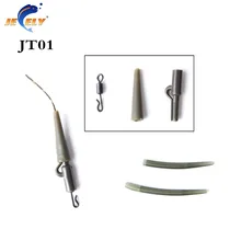 80 шт./20 комплектов, карповая рыболовная Клемма, снасти для ловли карпа, безопасный свинцовый зажим, q-образная рыболовная свинг-Оснастка