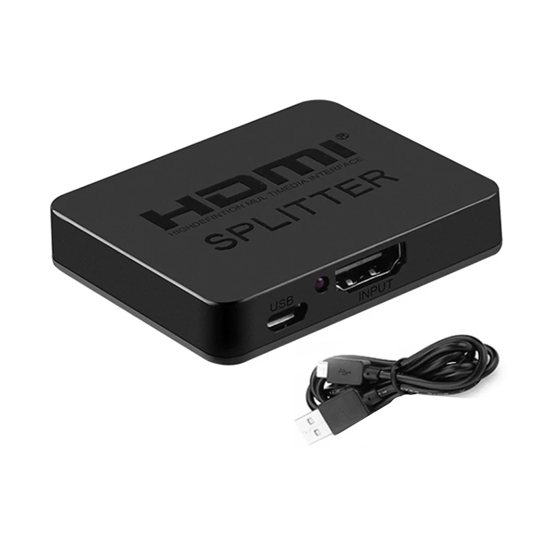 

Full HD 1080p Video HDMI Switch Switcher 4K HDMI Splitter 1X2 Split 1 in 2 Out Amplifier Dual Display For HDTV DVD for PS3 Xbox