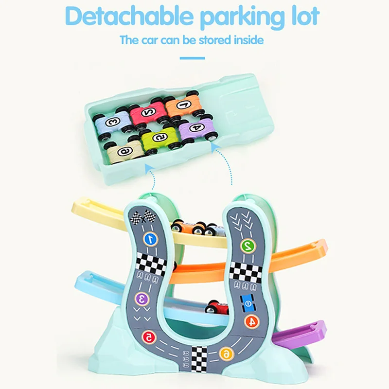 Гоночные игрушечные модели автомобилей для детей рампа гонщик железная дорога трек с планеры маленький автомобиль игрушка для подарки на