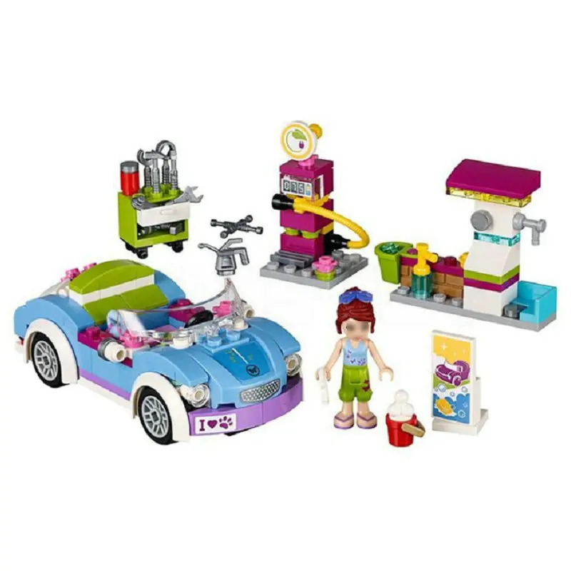 

199pcs Friends Series The Mia's Roadster Model Building Blocks Compatible With Legoings Children Toys Bricks Children House
