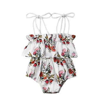 

Toddler Girl Clothes Sister Match Big Little Sister Girl Summer Floral Romper Jumpsuit Dress Outfits Cotton O-neck Sleeveless