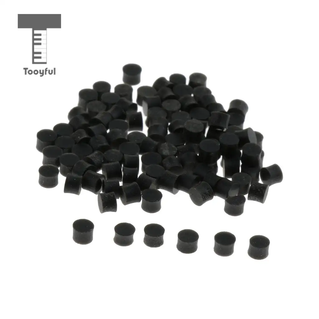 100pcs Black Guitar Dots White Mother of Pearl Shell Fingerboard Dots With Inlay for Guitars Ukuleles Mandolin Fingerboards