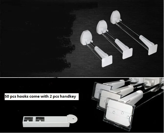 50pcs hook and 2 pcs handkey