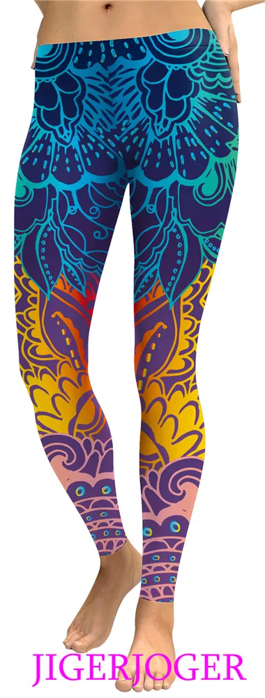 Petrol blue gold purple mandala legging (1)