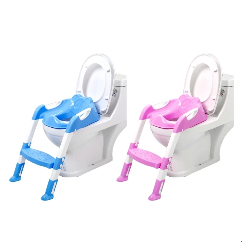 

Baby step stools Toilet Seat Folding Potty Toilet Trainer Seat Chair Step with Adjustable Ladder infant Potty Children