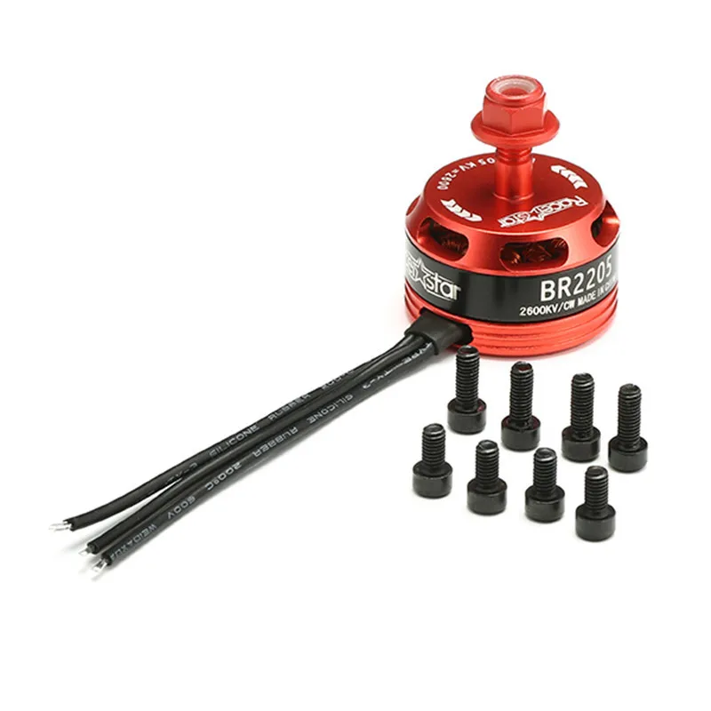 

Hot Sale 4 Pcs Racerstar Racing Edition 2205 BR2205 2600KV 2-4S CW/CCW Brushless Motor For QAV250 ZMR250 260 280 Multirotors