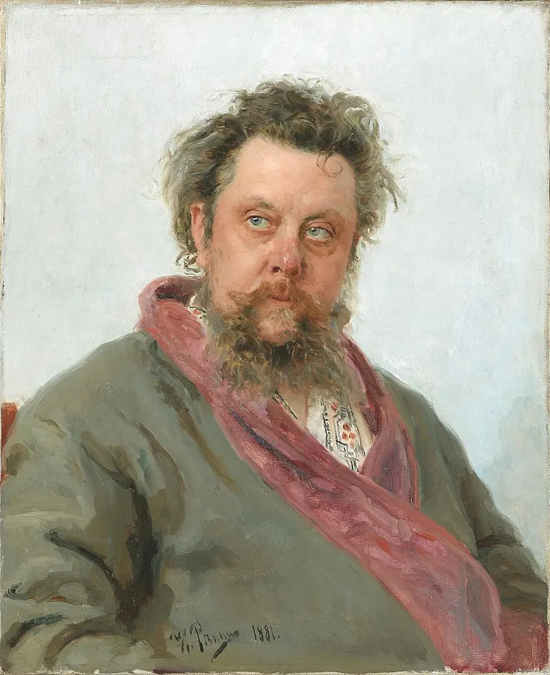 

HOME OFFICE Decorative art - Russian painter Ilya Repin Portrait of M. P. Mussorgsky copy print painting on canvas -good