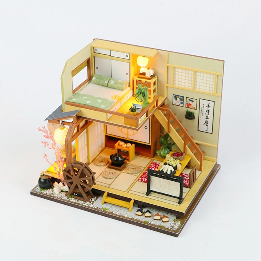 

Doll House Furniture Diy Miniature Dust Cover 3d Wooden Miniaturas Dollhouse Toys For Children Birthday Gift