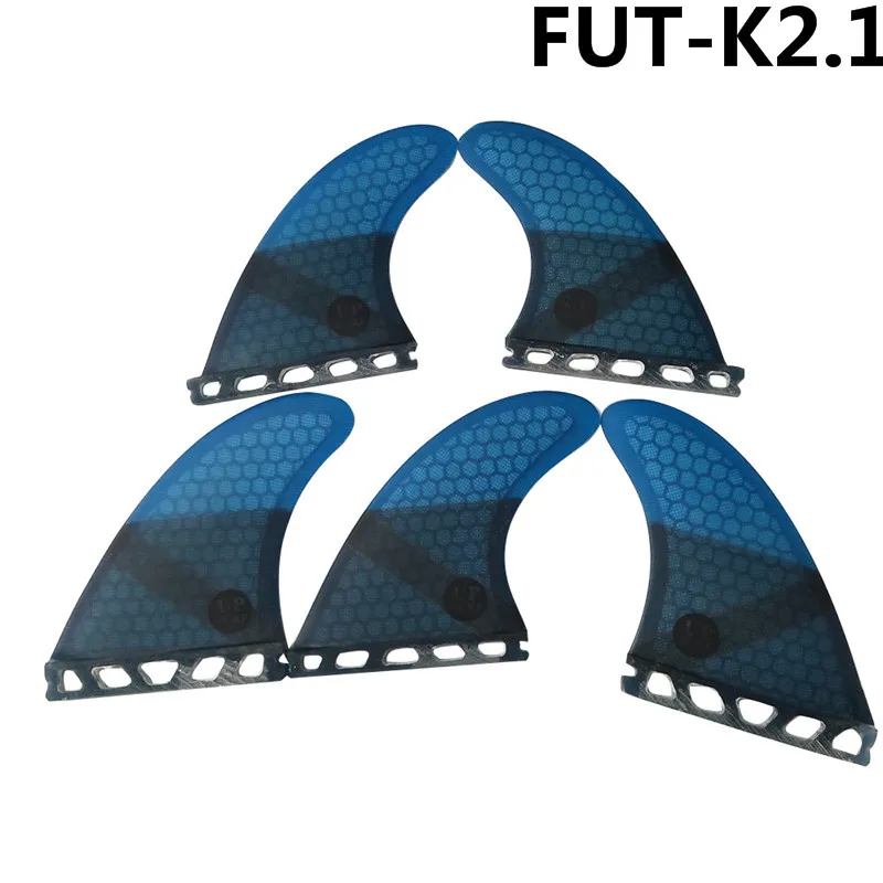 Surf Future Fin K2.1 плавники для серфинга синего цвета из стекловолокна соты Tri-Quad плавники Quilhas Thruster 5 fin Set