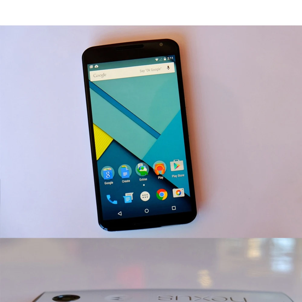 Motorola Google Nexus 6 XT1103 XT1100 4 ядра 3 ГБ оперативная память 32 Встроенная г LTE сотовый телефон 5,96 дюймов 13MP 3220 мАч Восстановленное