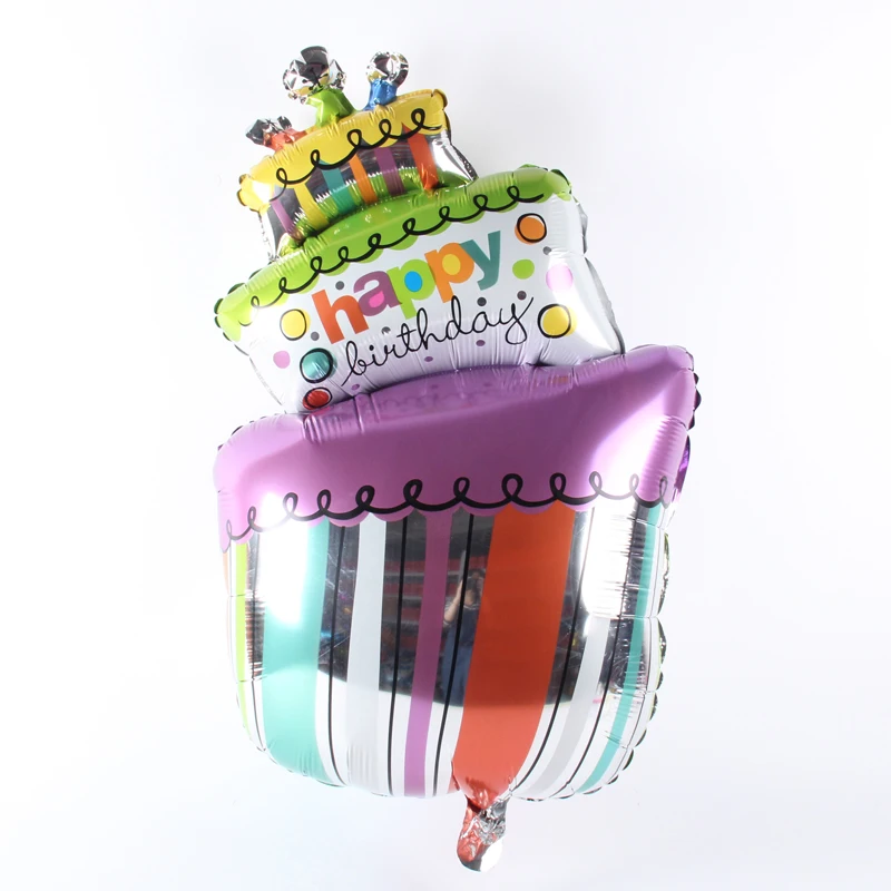 10pcs/lot Wholesale Big Happy Birthday Balloon Aluminum Foil Balloons