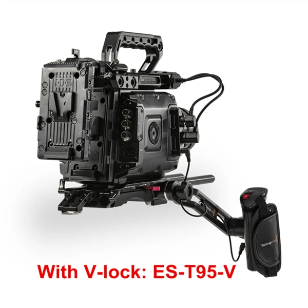 Tilta ES-T95 Rig комплект для BlackMagic URSA MINI PRO камера Rig Quick Release Baseplate удлинитель V-lock или Anton Монтажная пластина - Цвет: With V mount