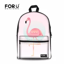 Forudesigns/Фламинго Школьный для Обувь для девочек Корейский стиль Книга сумка Harajuku рюкзак свежий KPOP Рюкзаки ноутбука Новинки для женщин рюкзаки