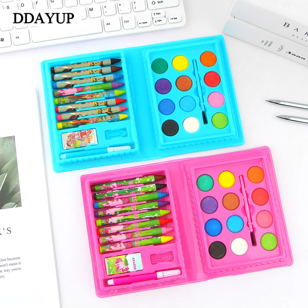 

24Pcs/Set Art set Crayon Packet Set Children Painting Watercolor Pen Pigment For Art Drawing Supply Gifts