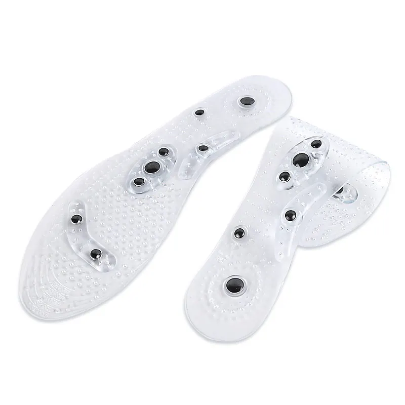 1 Pair Foot Massager Magnetic Therapy Thener Foot Massage Pads Clean Health Slimming Pain Acupuncture Insoles Shoe Mat Foot Care