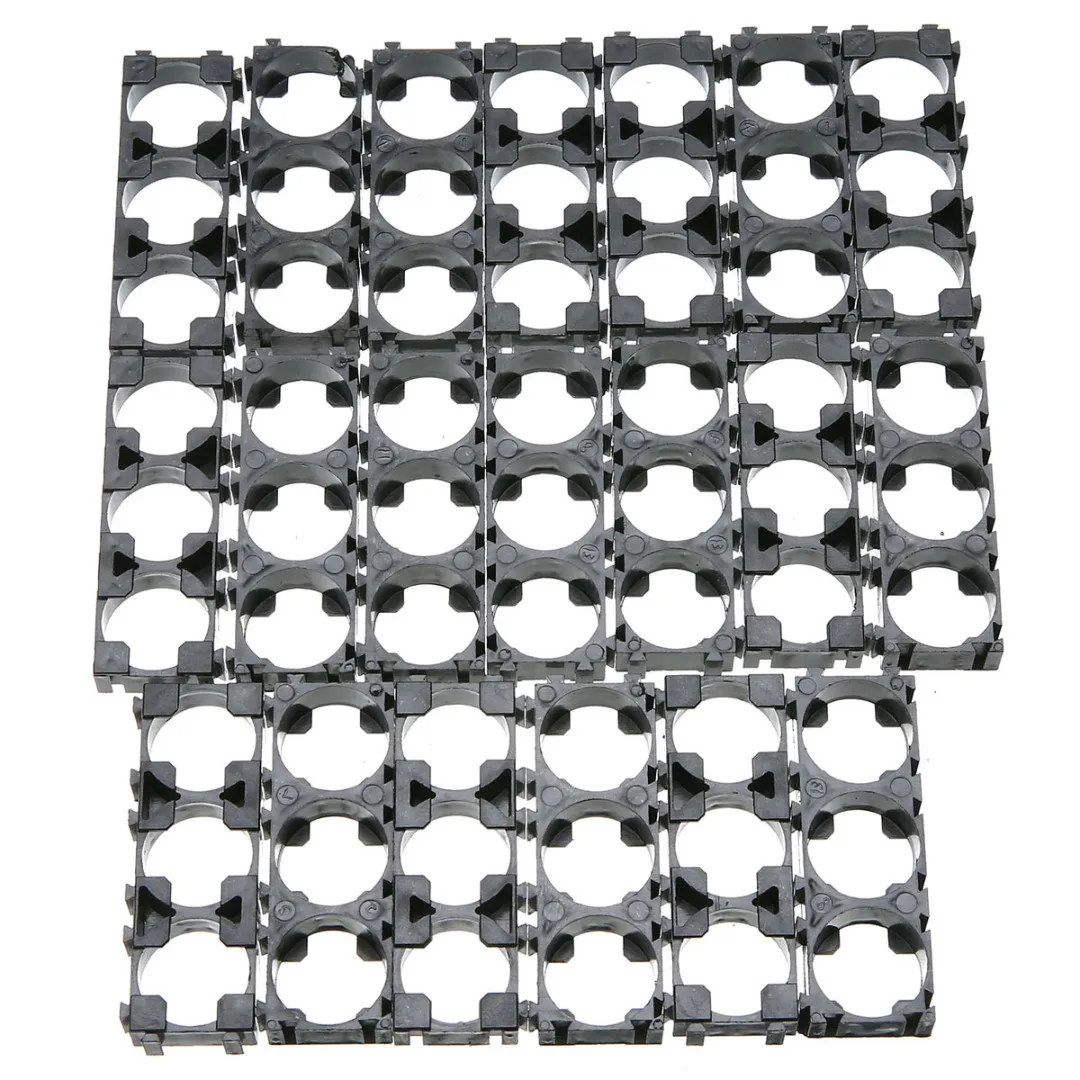 20pcs Black Battery Spacer Solid Reliable Batteries Radiating Shell Plastic Heat Holder Bracket For 3xCell 18650 Battery