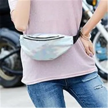 

Sequin Women Waist Bag Fanny Pack Running Zip Belt Clutch Purse 2019 Money Pouch Holiday Bag Black Gold Pink Purple Silver