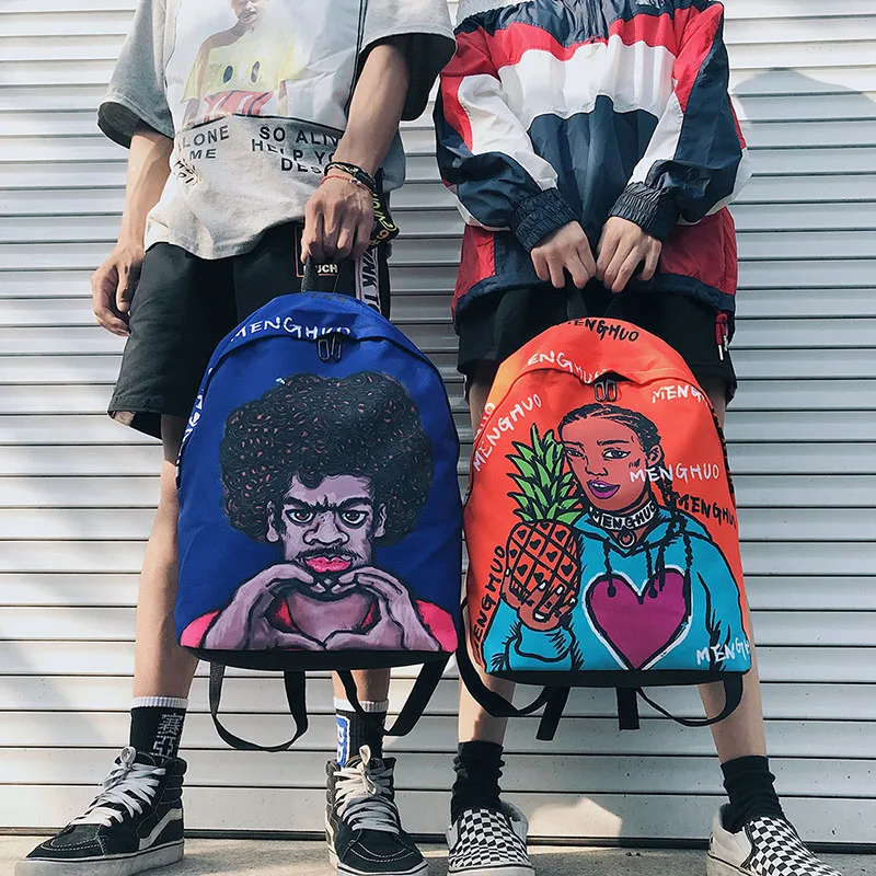 Menghuo Fresh Style Women Backpacks Full Print Bookbags 3D Backpack School Bag for Girls Rucksack Female Travel Backpack Mochila (59)